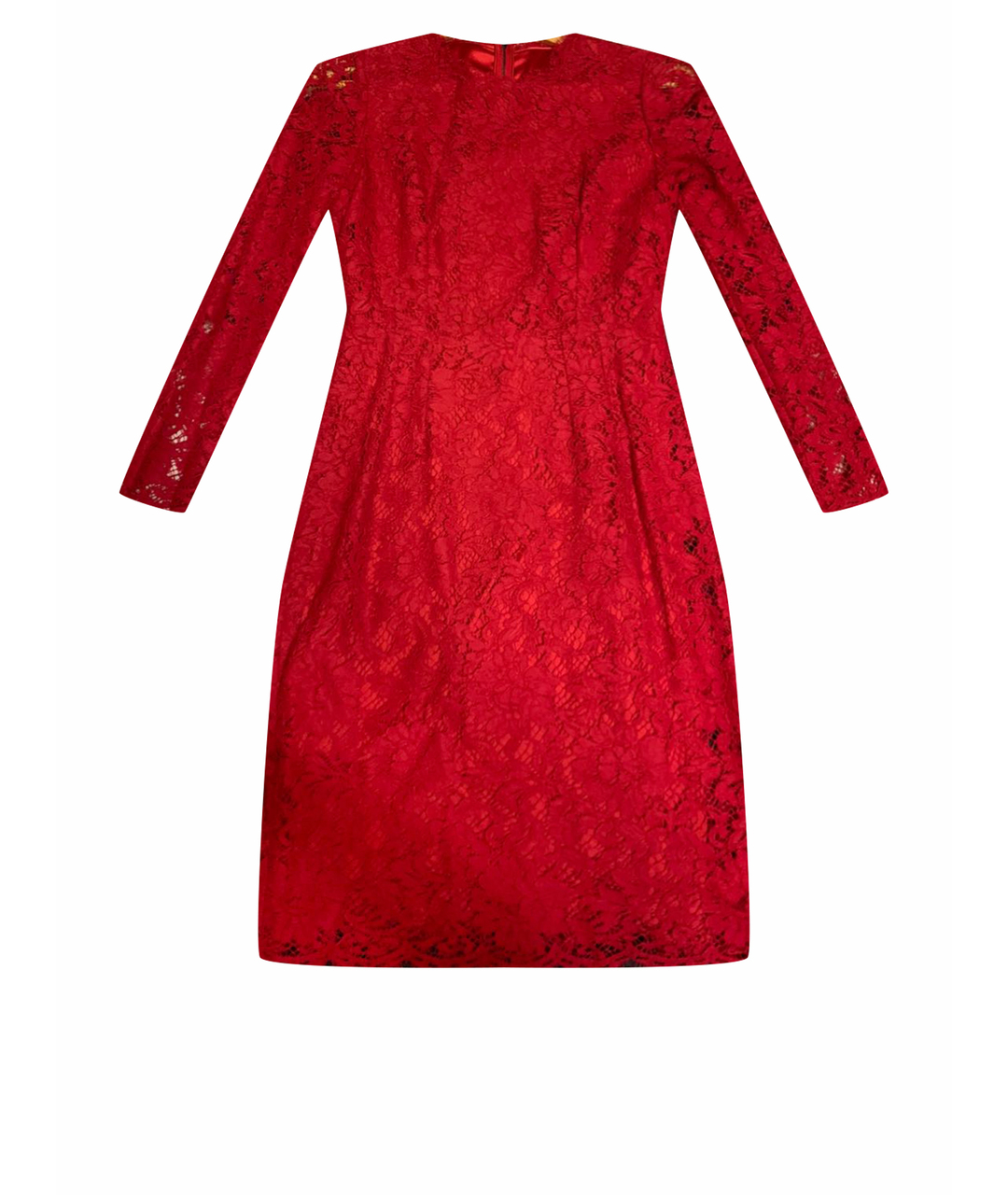 DOLCE&GABBANA Красное кружевное вечернее платье, фото 1