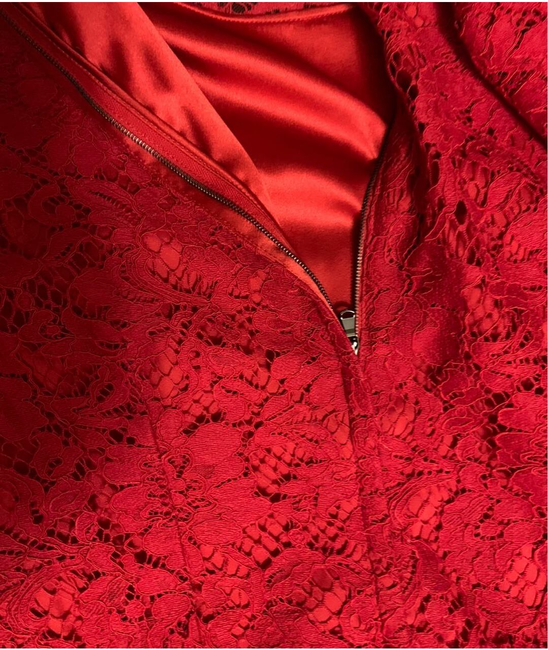 DOLCE&GABBANA Красное кружевное вечернее платье, фото 4