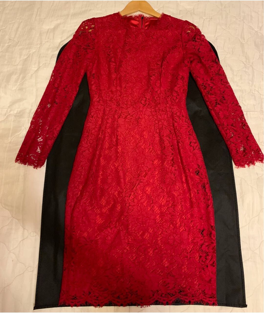 DOLCE&GABBANA Красное кружевное вечернее платье, фото 6