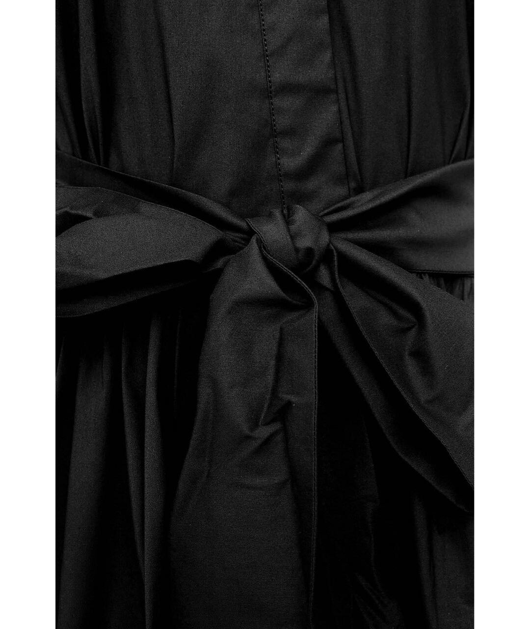 TWIN-SET Черное хлопковое повседневное платье, фото 3