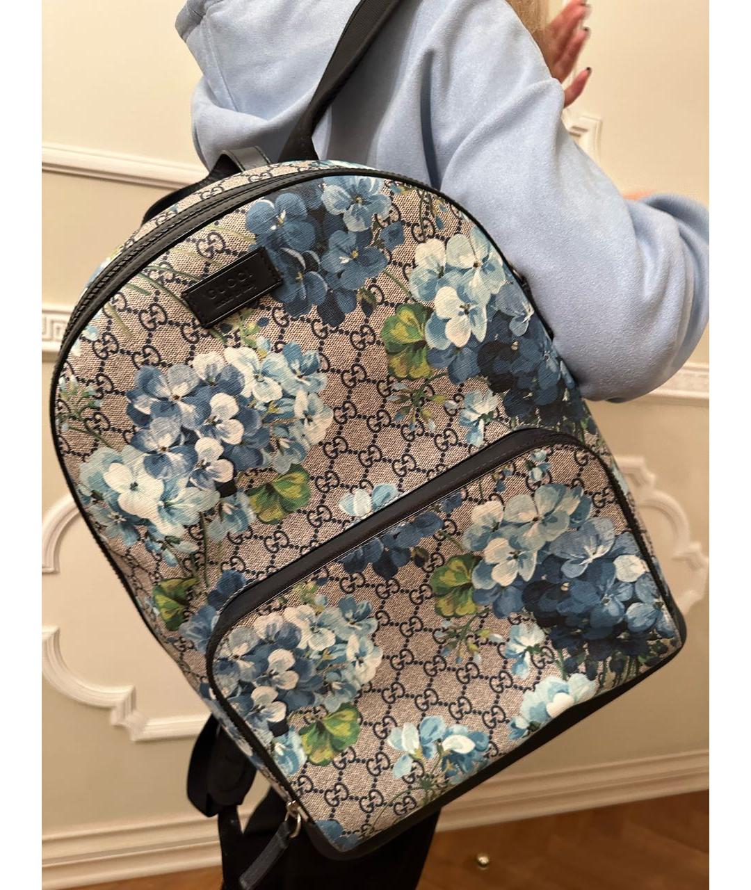 GUCCI Бежевый рюкзак из искусственной кожи, фото 2