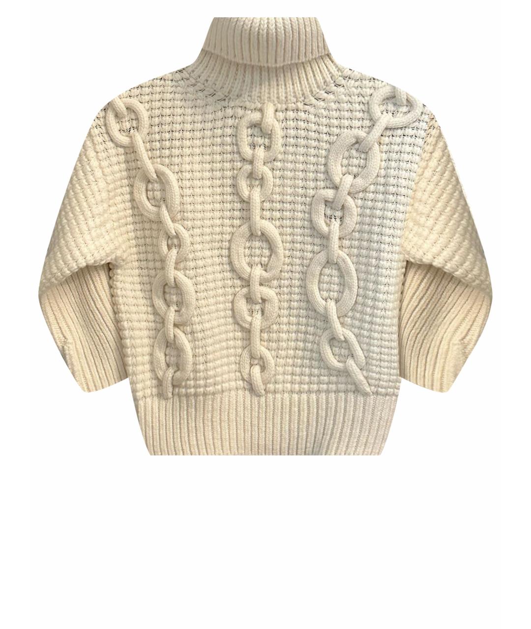 HERMES PRE-OWNED Белый шерстяной джемпер / свитер, фото 1