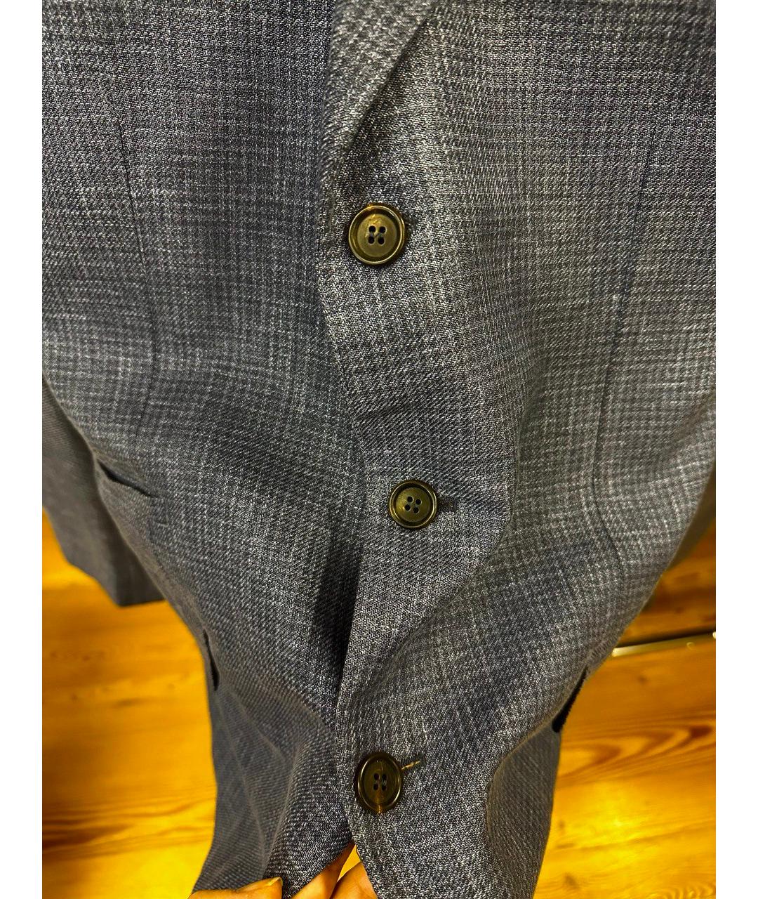BRUNELLO CUCINELLI Синий хлопковый пиджак, фото 4