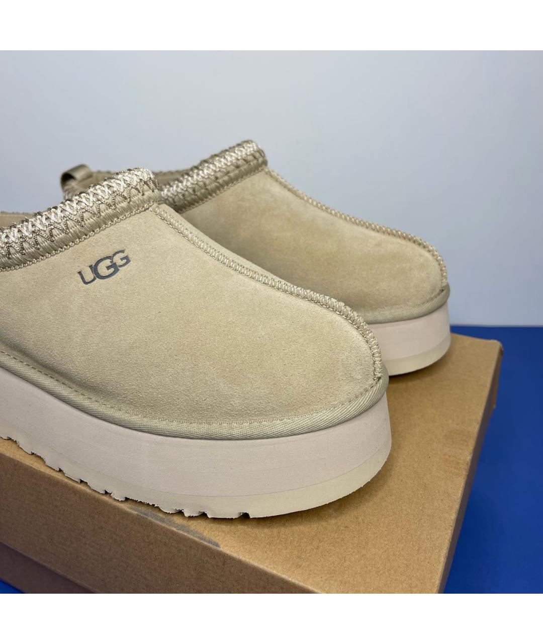 UGG AUSTRALIA Бежевые мюли, фото 3