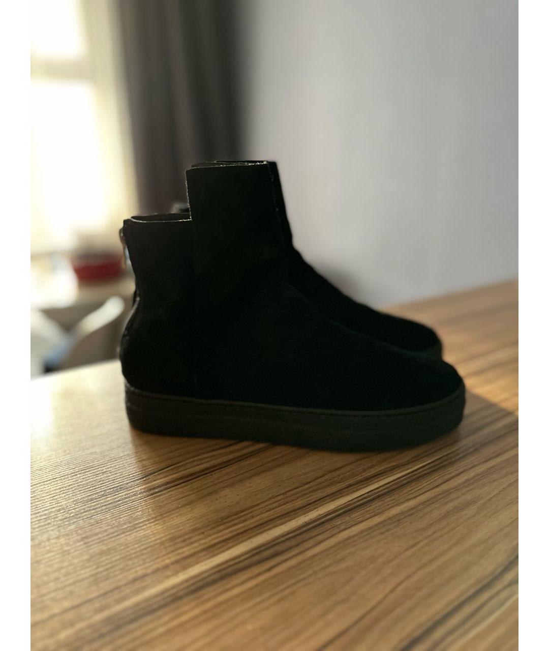 Principe di Bologna Черные замшевые ботинки, фото 8