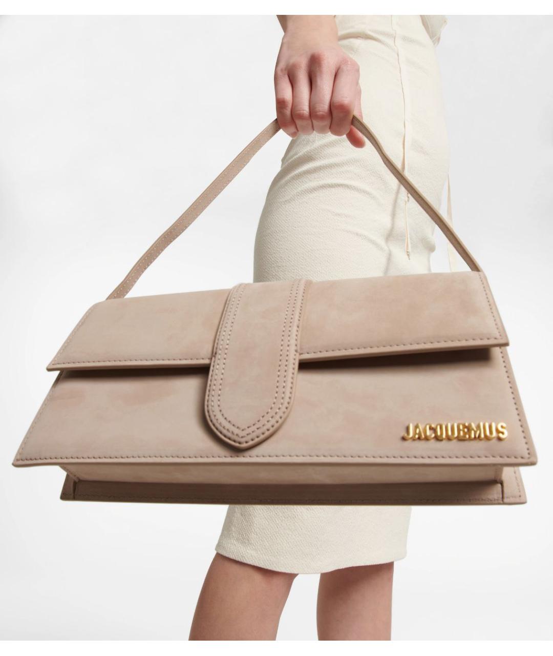 JACQUEMUS Бежевая сумка через плечо, фото 6