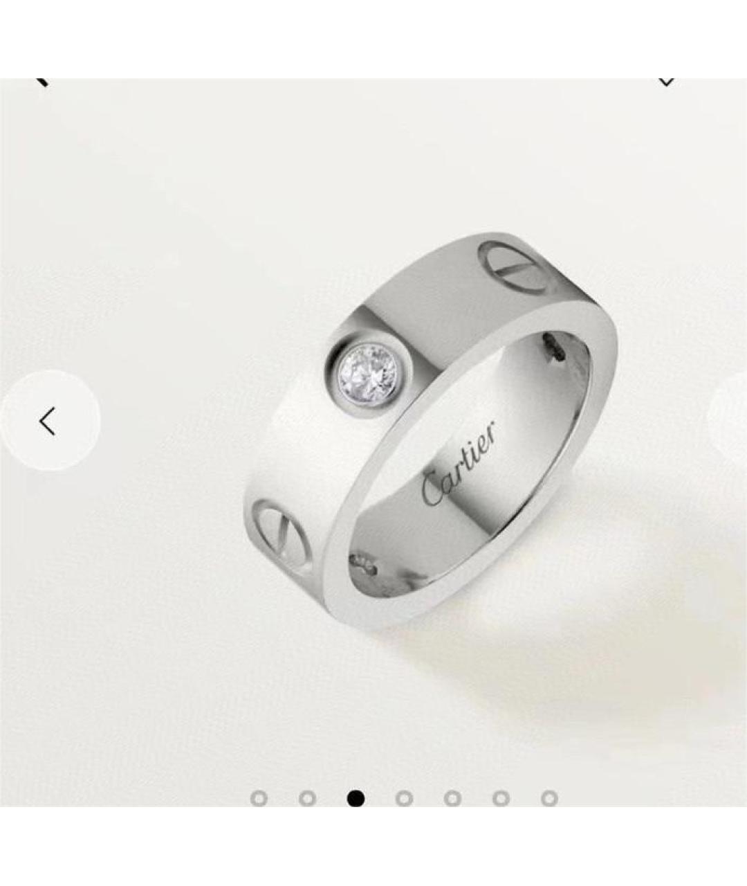 CARTIER Белое кольцо из белого золота, фото 6