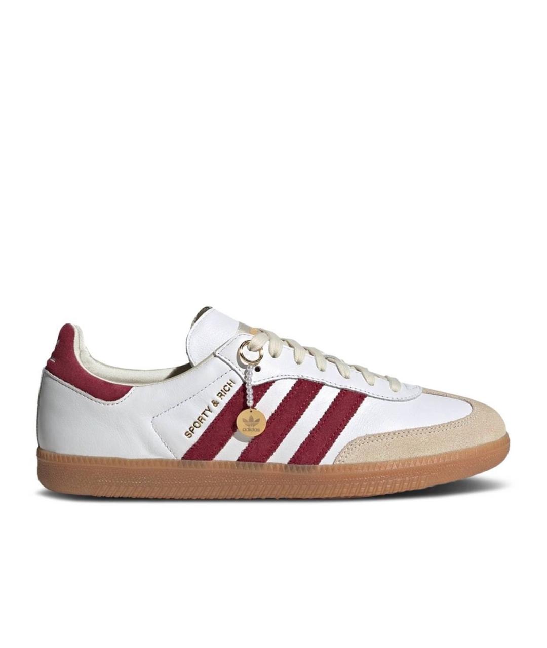 ADIDAS Белые кожаные кроссовки, фото 1