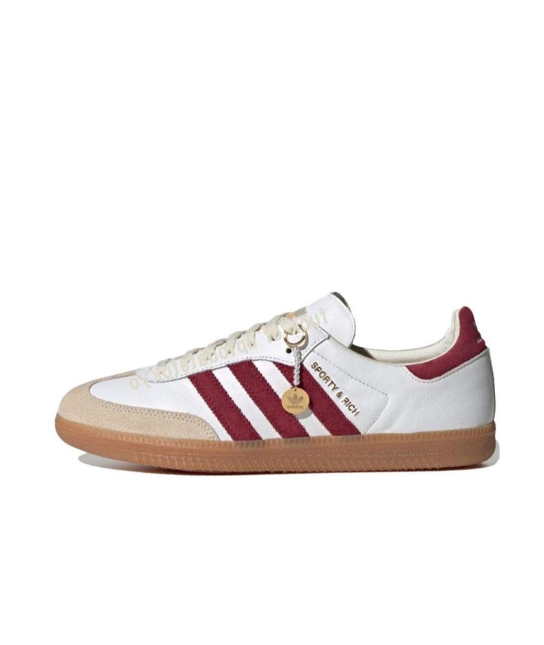 ADIDAS Белые кожаные кроссовки, фото 2