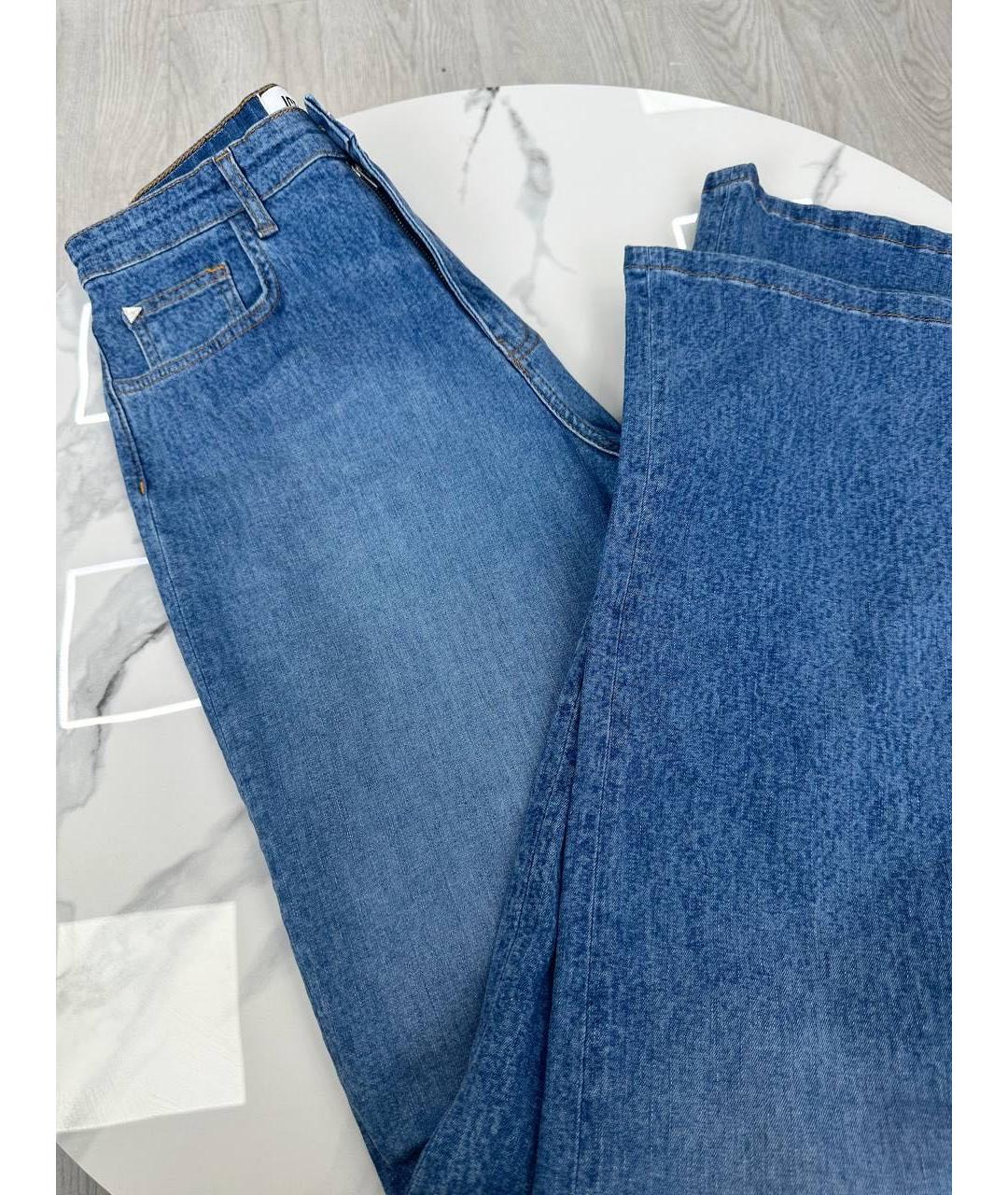 ICE PLAY Синие хлопко-полиэстеровые прямые джинсы, фото 5