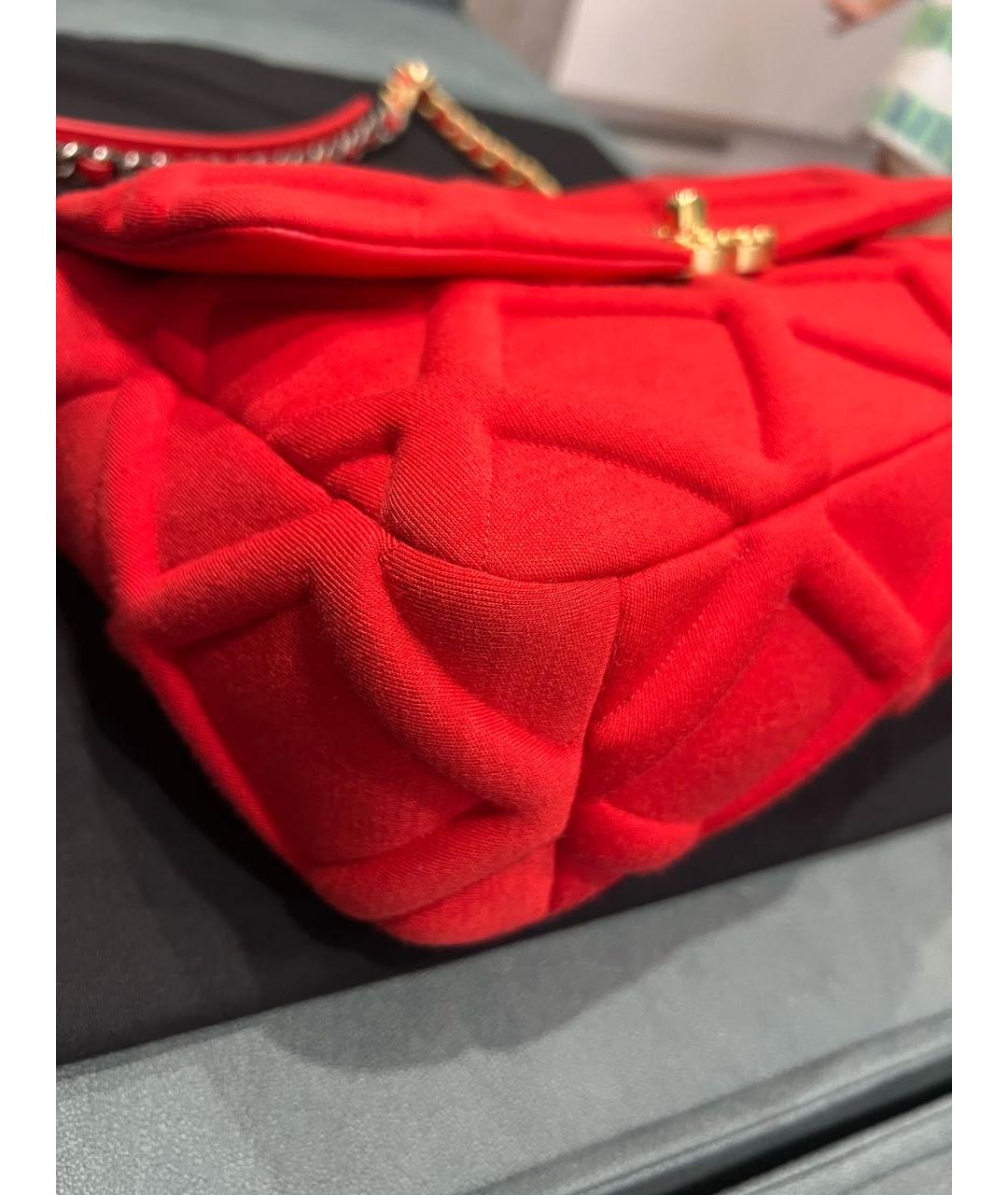 CHANEL Красная сумка через плечо, фото 4