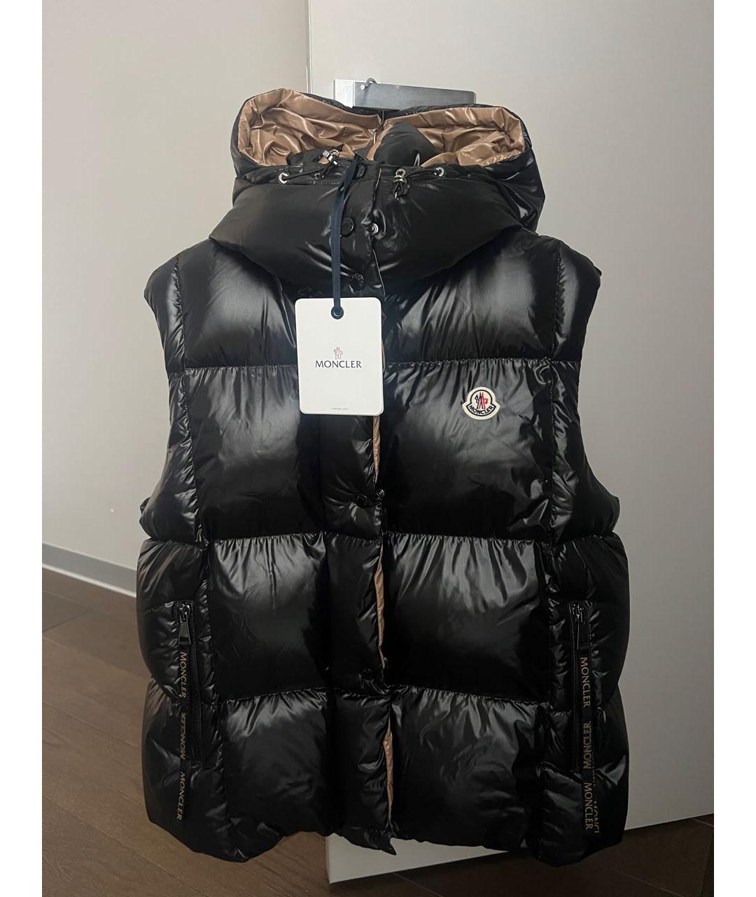 MONCLER Черный жилет, фото 9