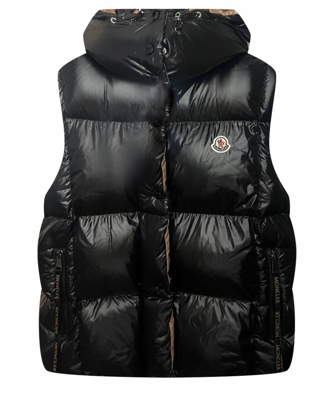 MONCLER Черный жилет, фото 1