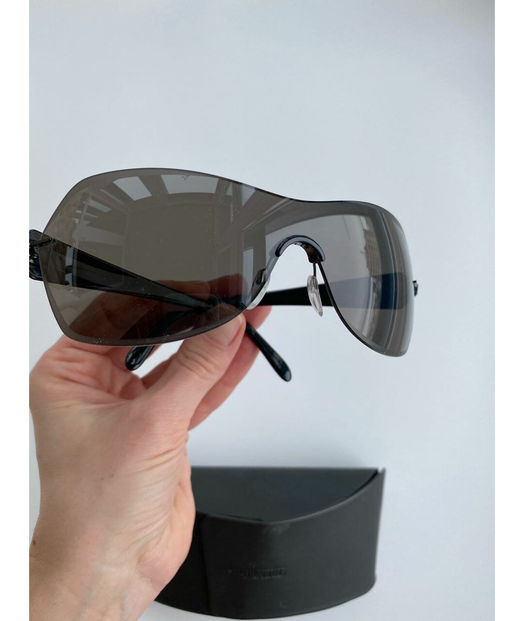 SILHOUETTE Черные пластиковые солнцезащитные очки, фото 2