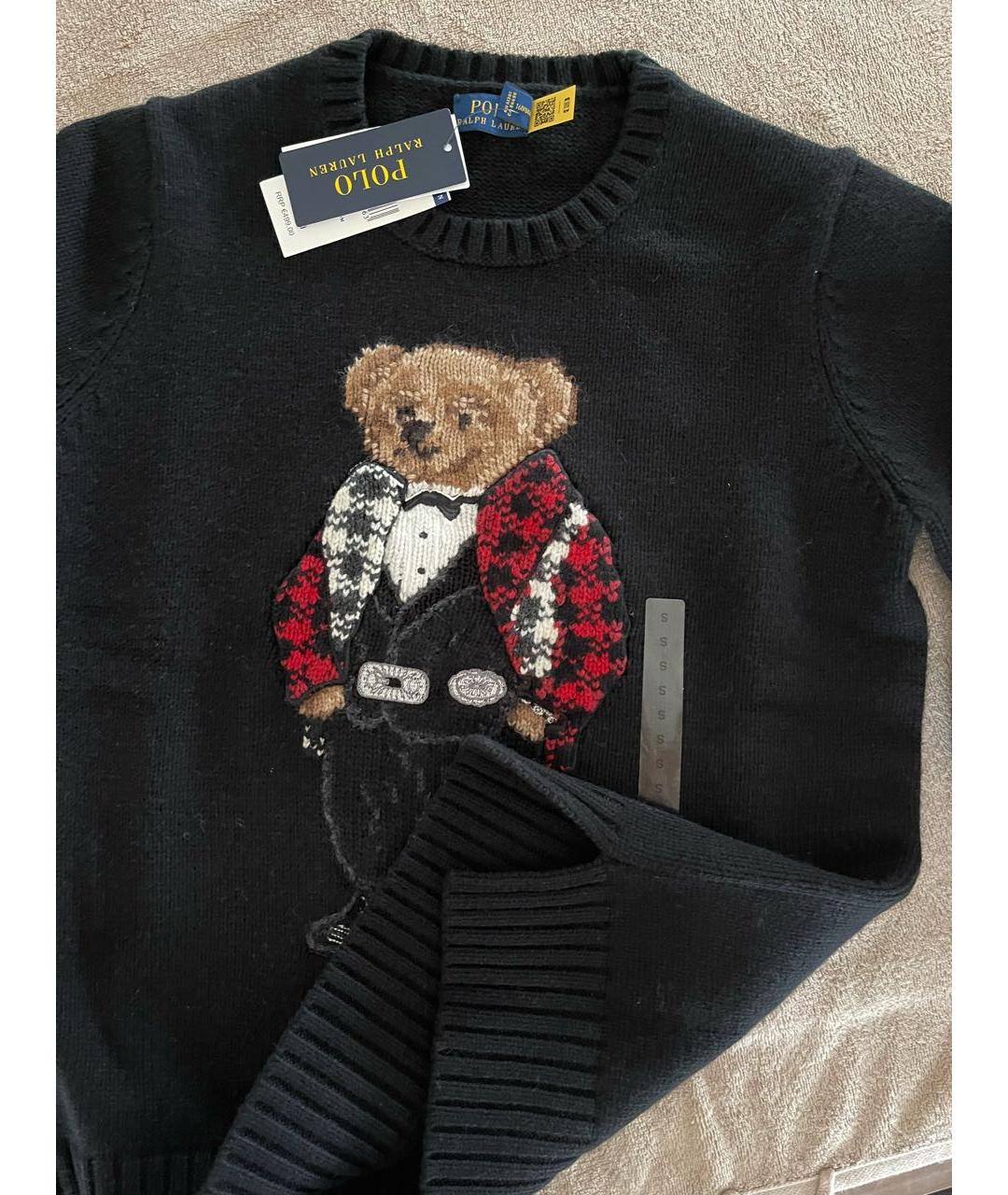 POLO RALPH LAUREN Черный кашемировый джемпер / свитер, фото 5