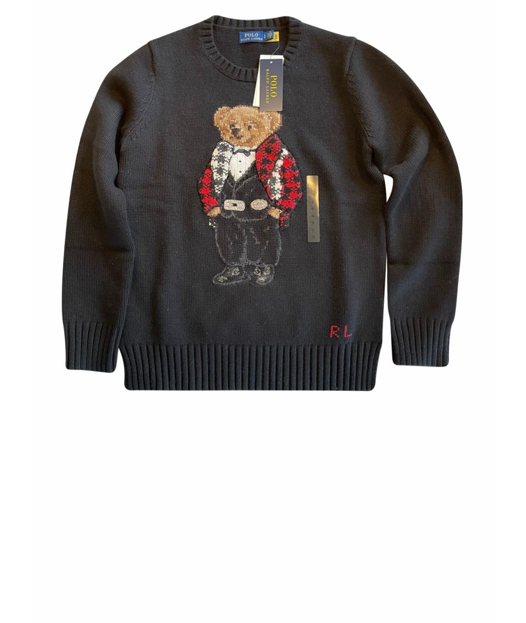 POLO RALPH LAUREN Черный кашемировый джемпер / свитер, фото 1