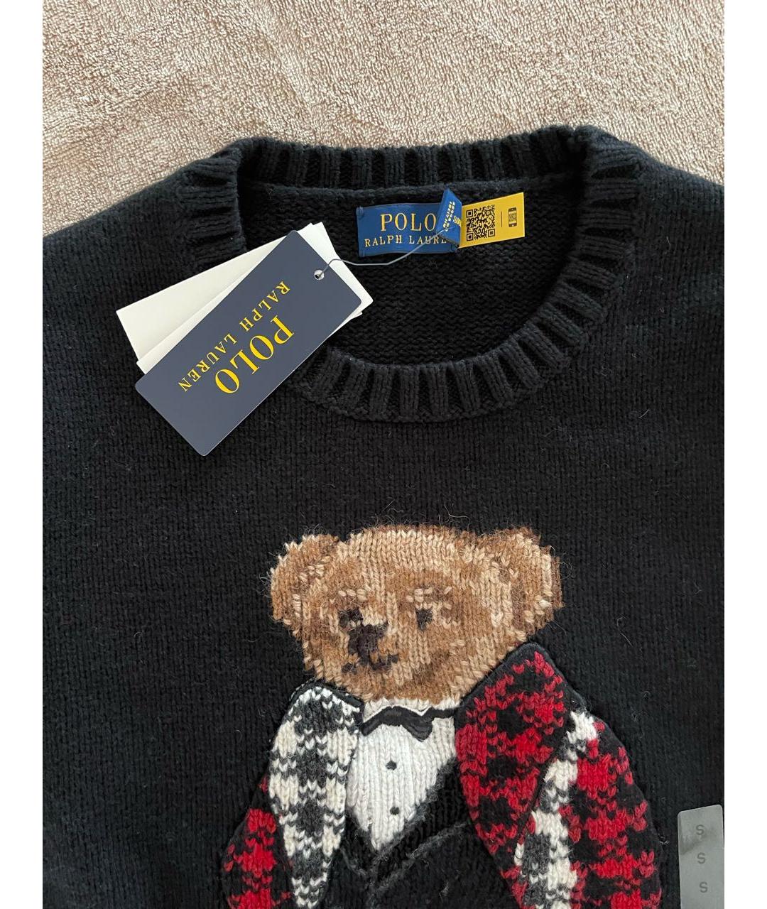 POLO RALPH LAUREN Черный кашемировый джемпер / свитер, фото 3