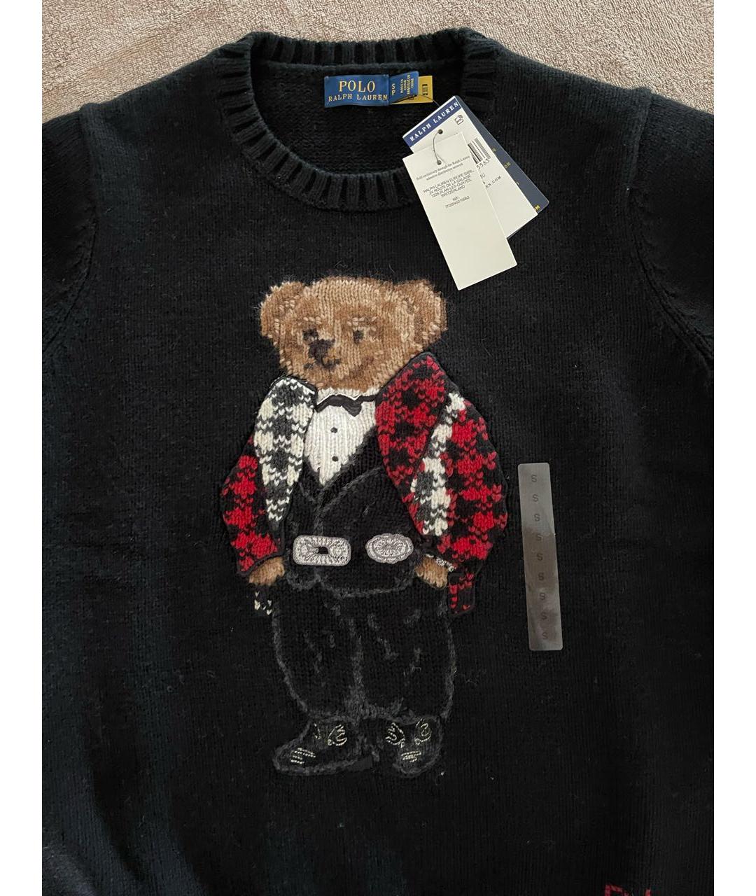 POLO RALPH LAUREN Черный кашемировый джемпер / свитер, фото 8