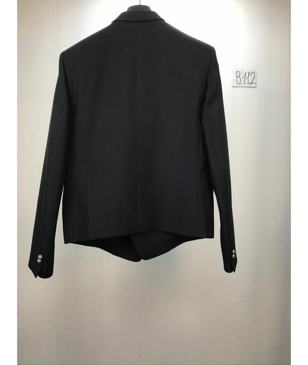 BALMAIN Черный хлопковый пиджак, фото 2