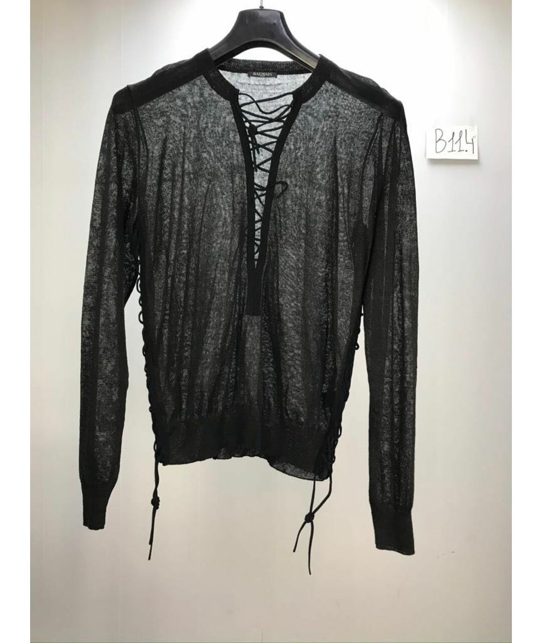 BALMAIN Черный джемпер / свитер, фото 5