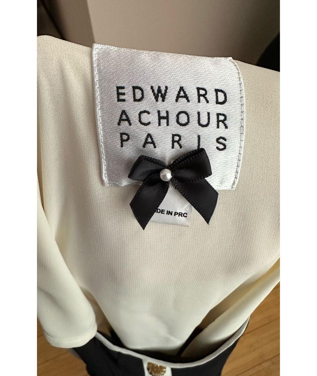 EDWARD ACHOUR PARIS Черное полиамидовое коктейльное платье, фото 3