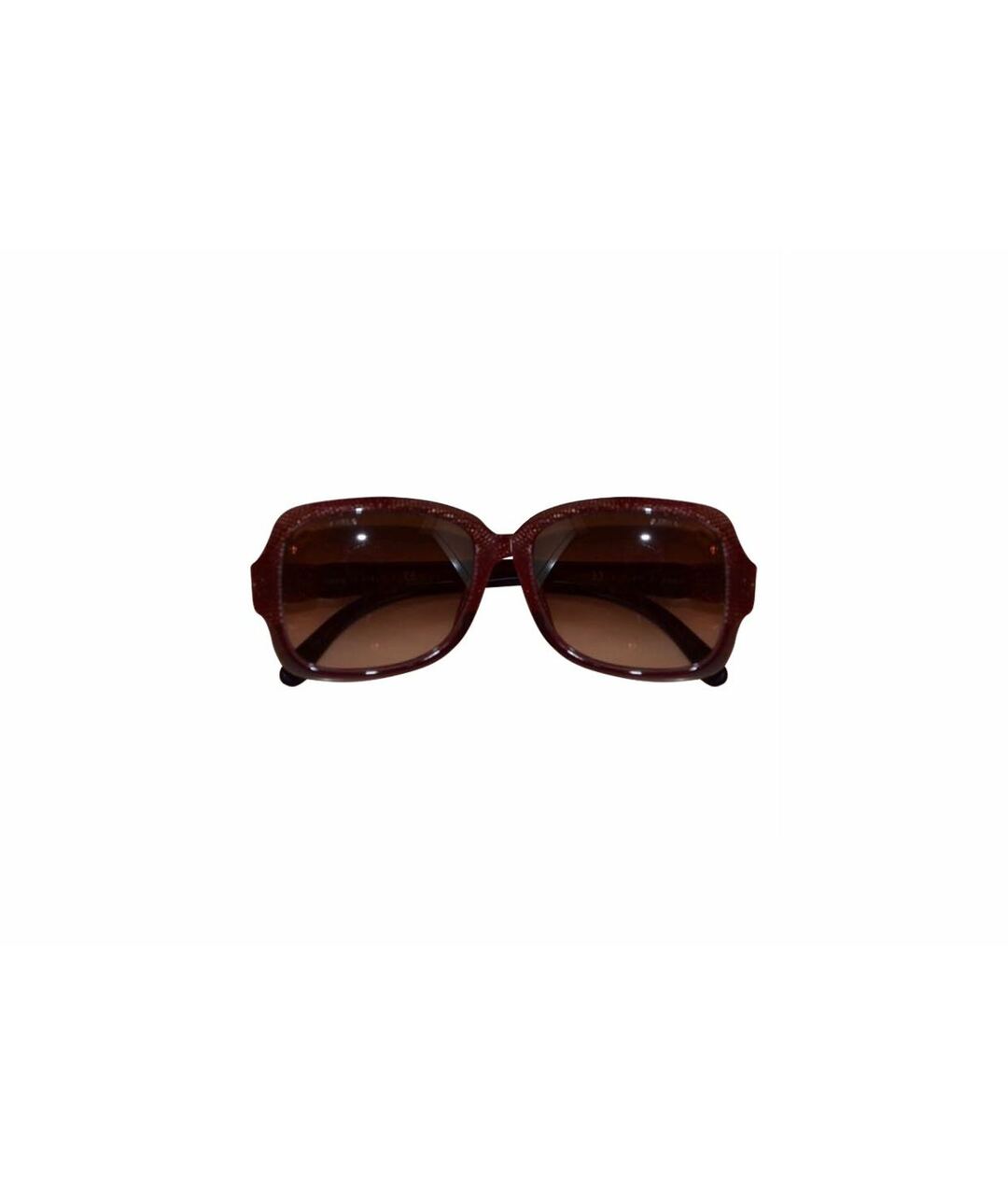 CHANEL PRE-OWNED Бордовые солнцезащитные очки, фото 1