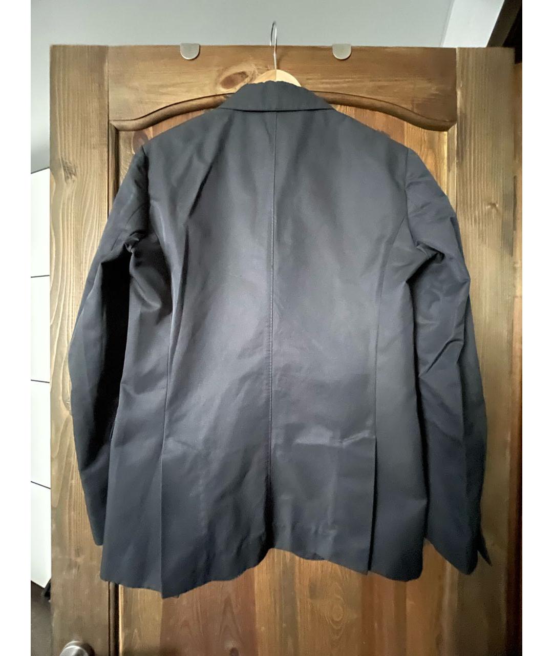 MARNI Темно-синий хлопковый пиджак, фото 2