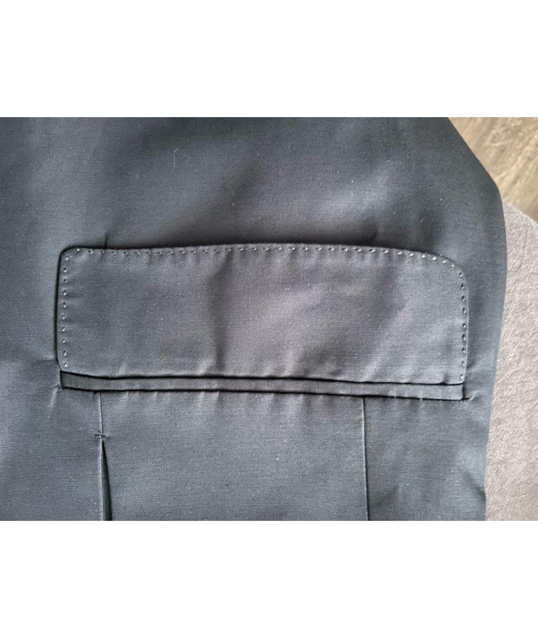 MARNI Темно-синий хлопковый пиджак, фото 5