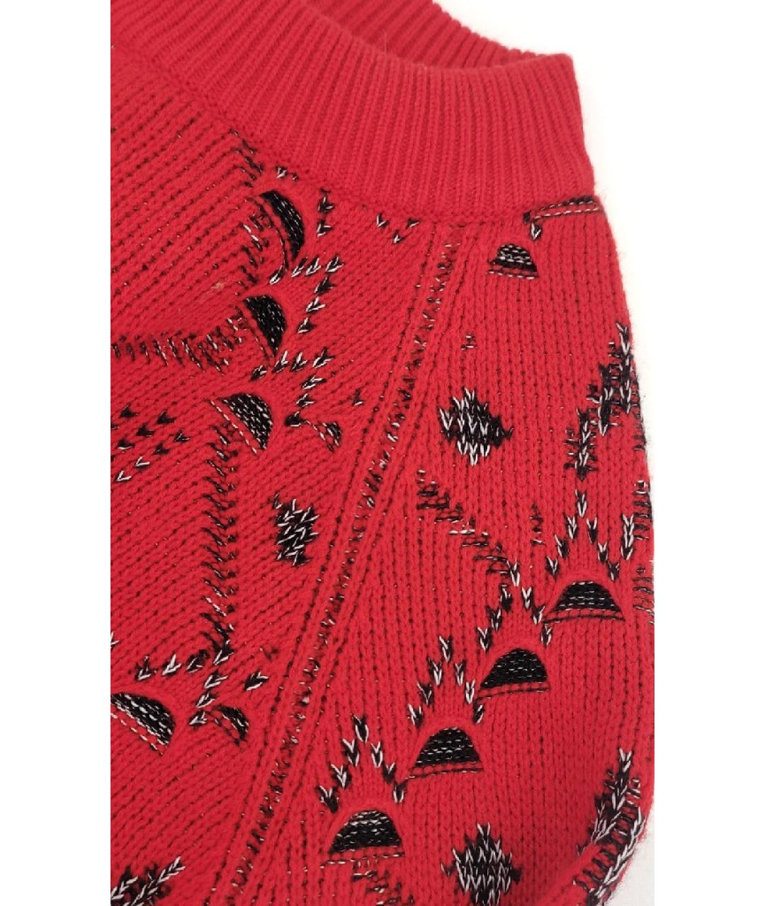 SAINT LAURENT Красный шерстяной джемпер / свитер, фото 8