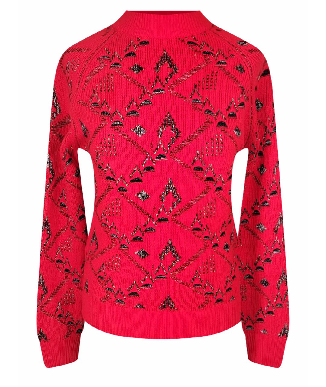 SAINT LAURENT Красный шерстяной джемпер / свитер, фото 1