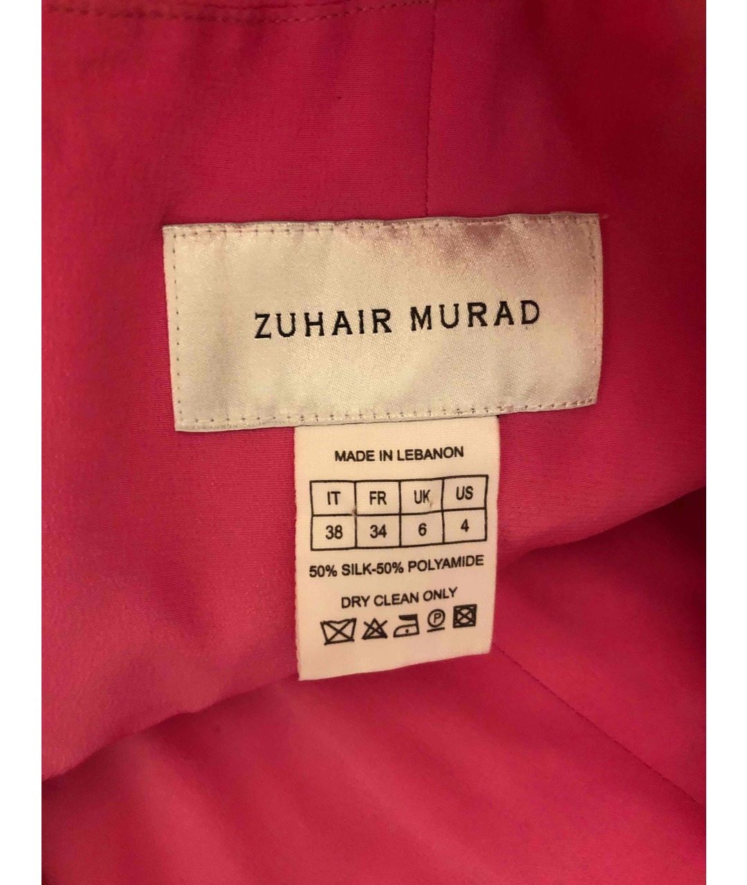 ZUHAIR MURAD Розовое шелковое вечернее платье, фото 3