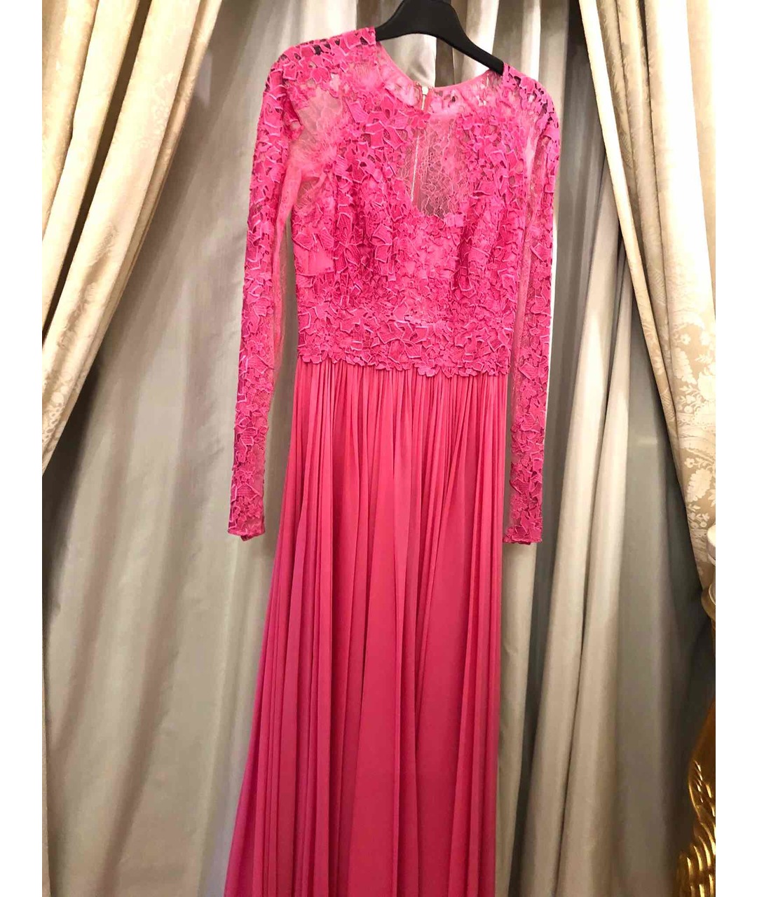 ZUHAIR MURAD Розовое шелковое вечернее платье, фото 2