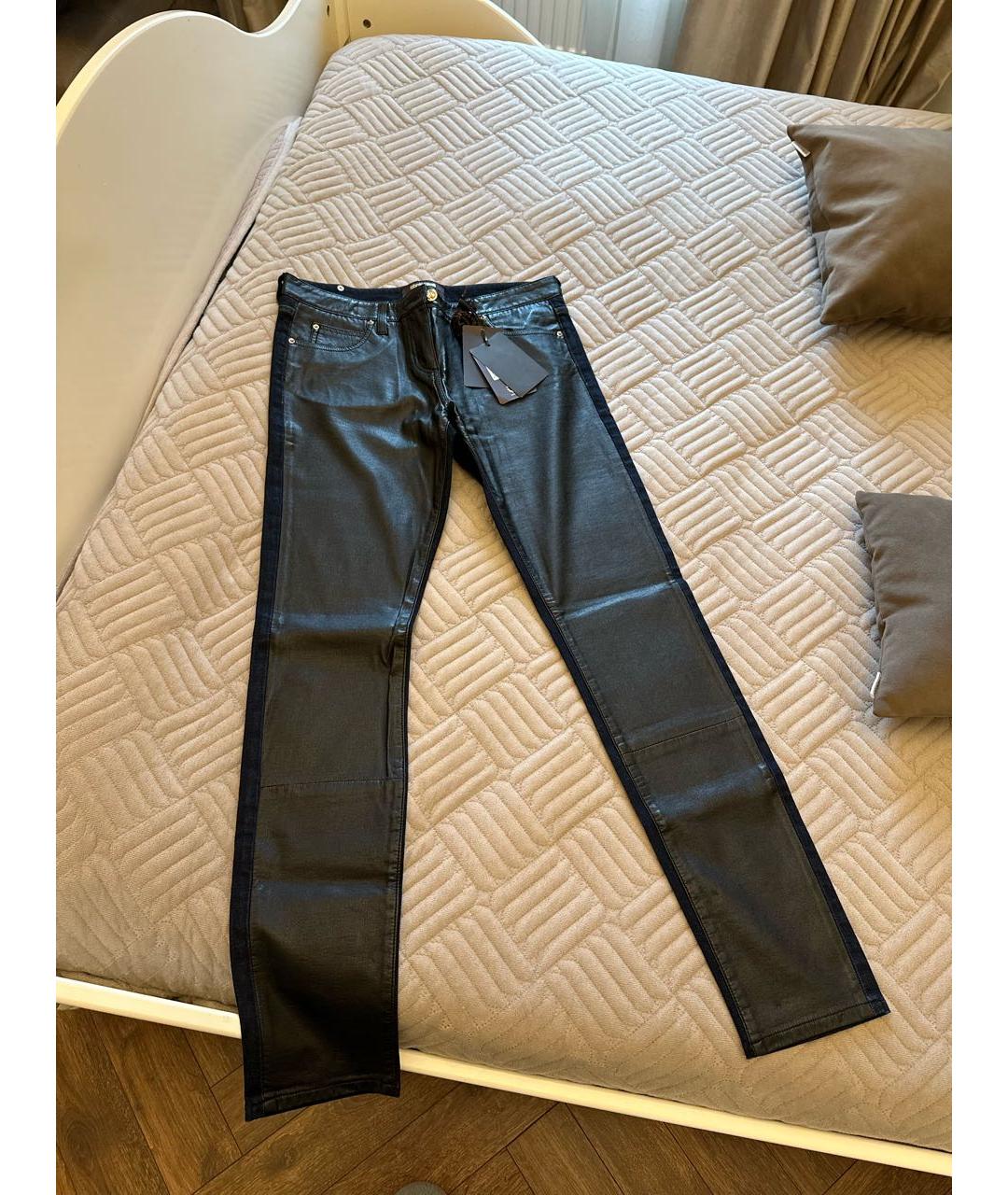 ROBERTO CAVALLI Темно-синие прямые джинсы, фото 5