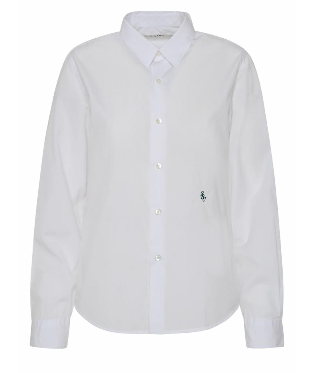 SPORTY AND RICH Белая хлопковая рубашка, фото 1