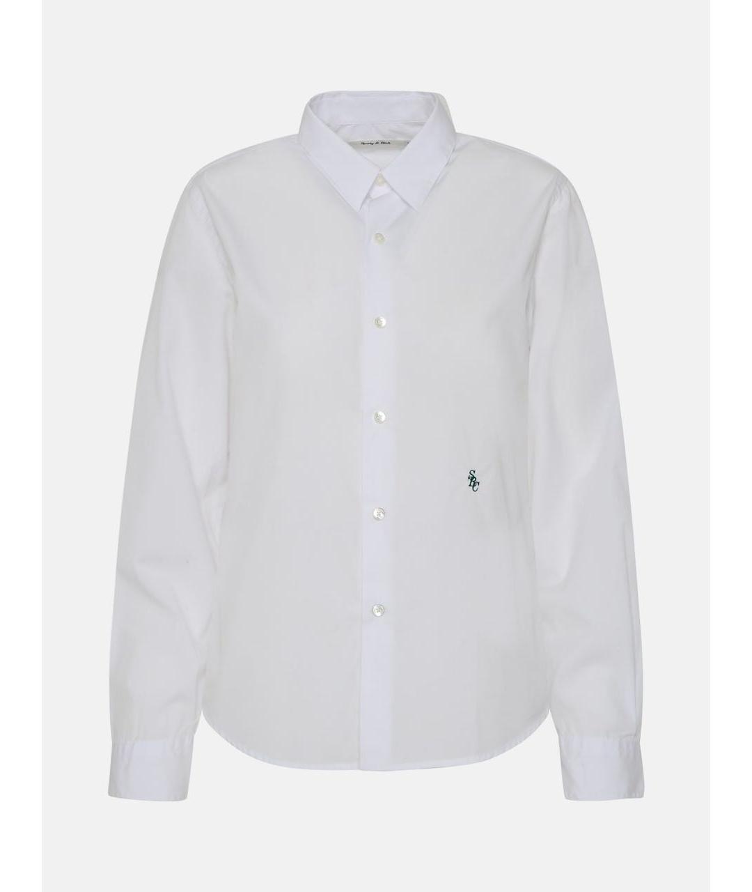 SPORTY AND RICH Белая хлопковая рубашка, фото 5