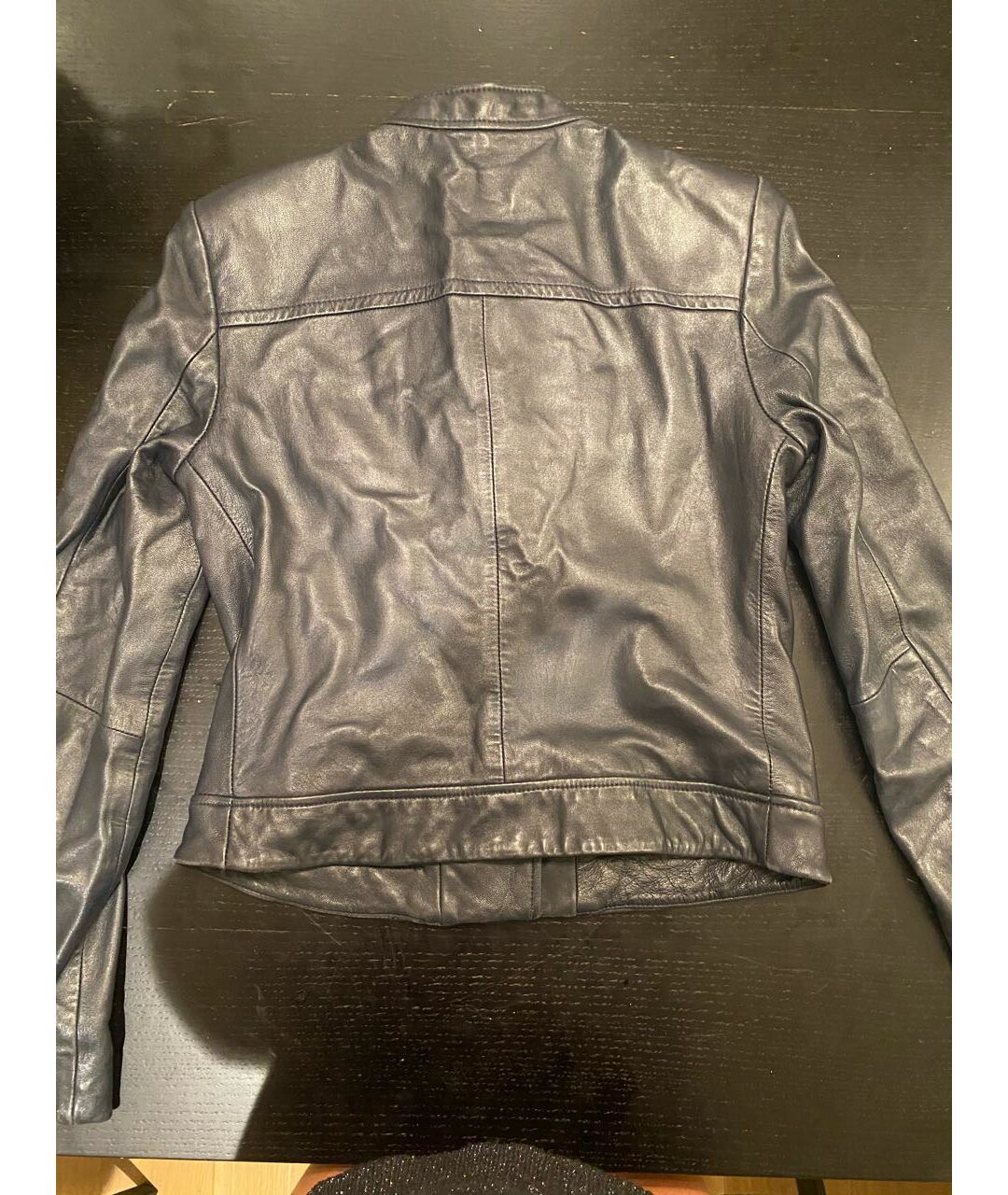 MICHAEL MICHAEL KORS Темно-синяя кожаная куртка, фото 2