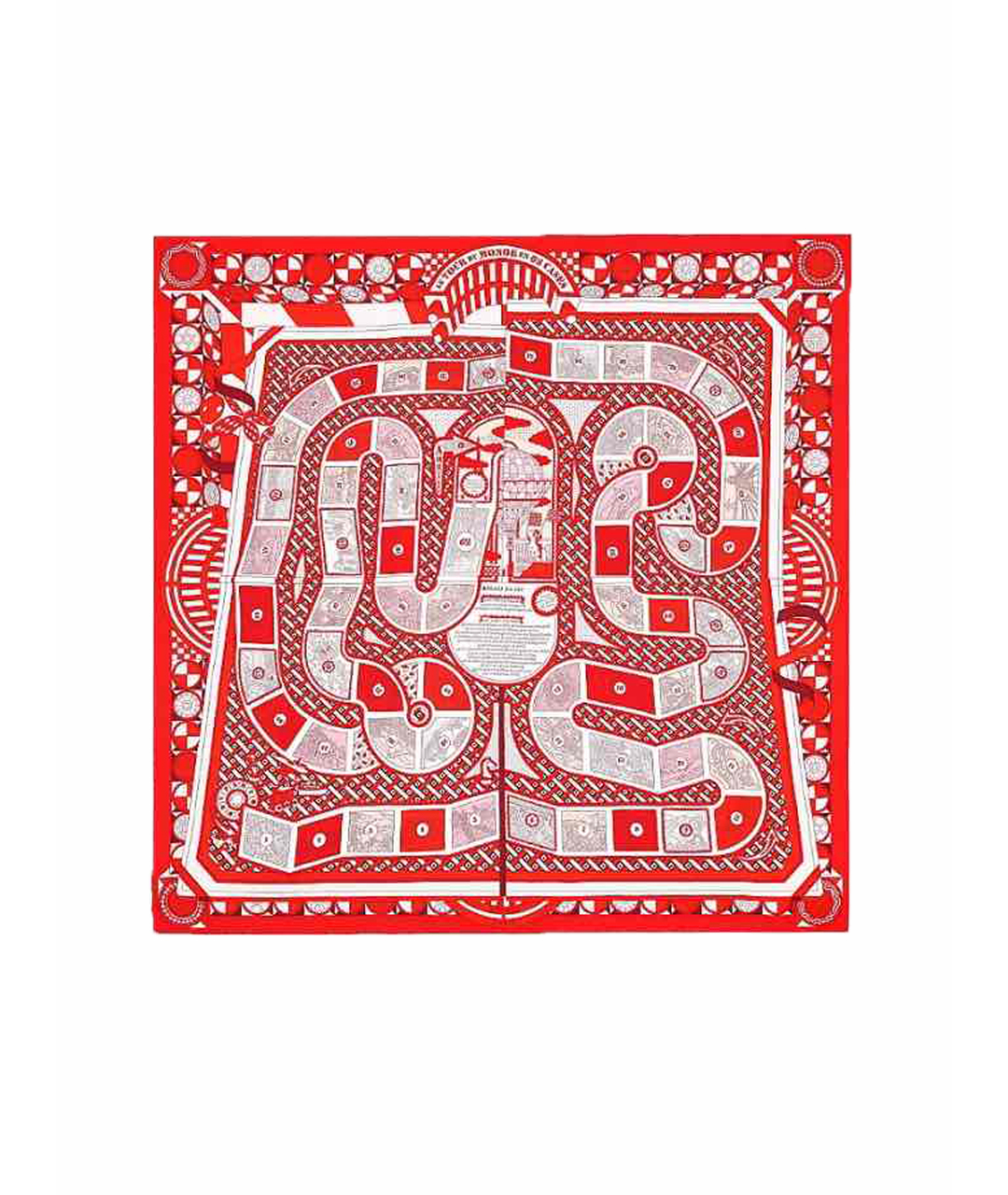HERMES PRE-OWNED Красный шелковый шарф, фото 1