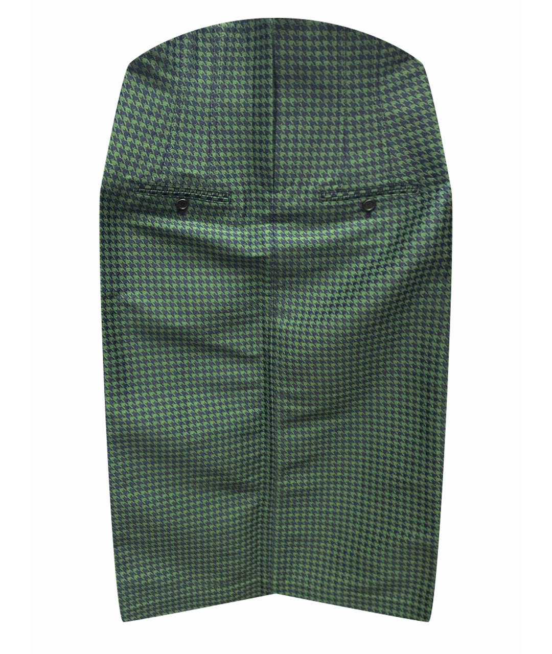Pushbutton Зеленая полиуретановая юбка миди, фото 1