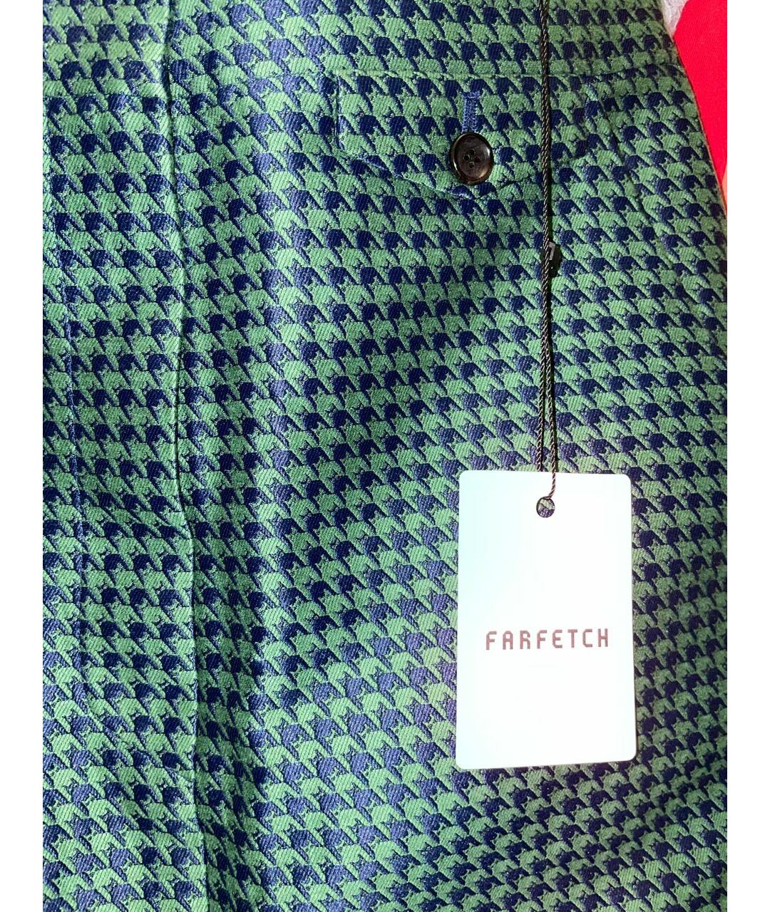 Pushbutton Зеленая полиуретановая юбка миди, фото 4