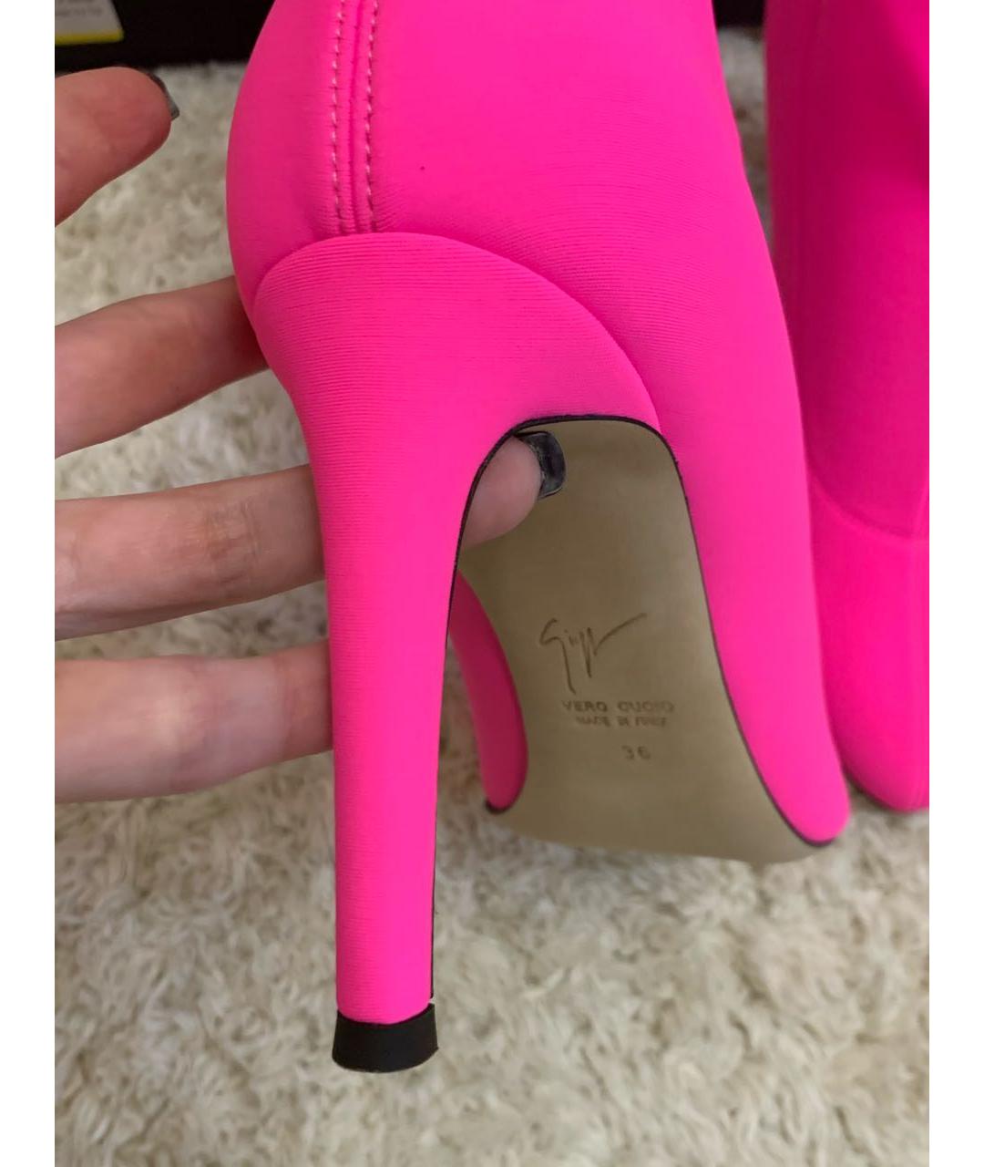 GIUSEPPE ZANOTTI DESIGN Фуксия ботильоны, фото 6
