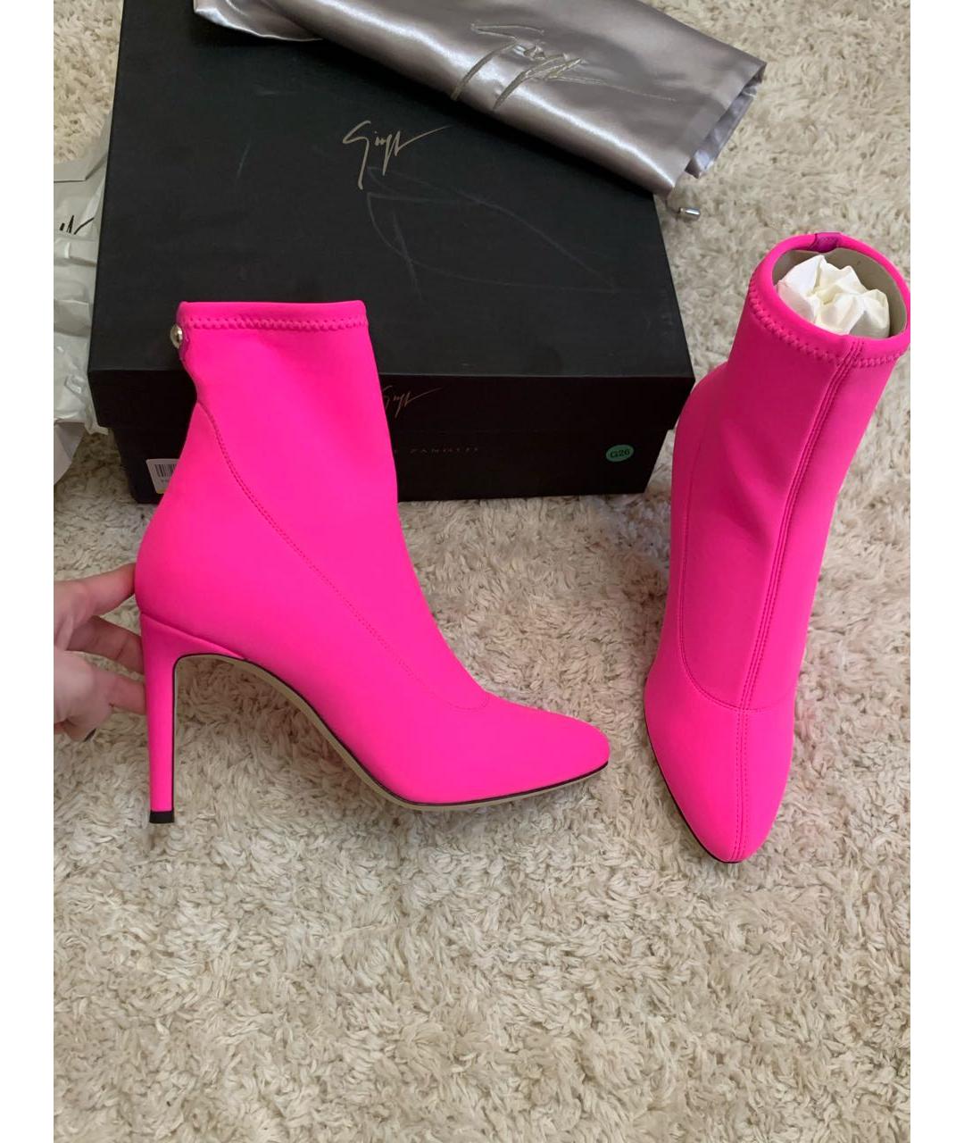 GIUSEPPE ZANOTTI DESIGN Фуксия ботильоны, фото 8