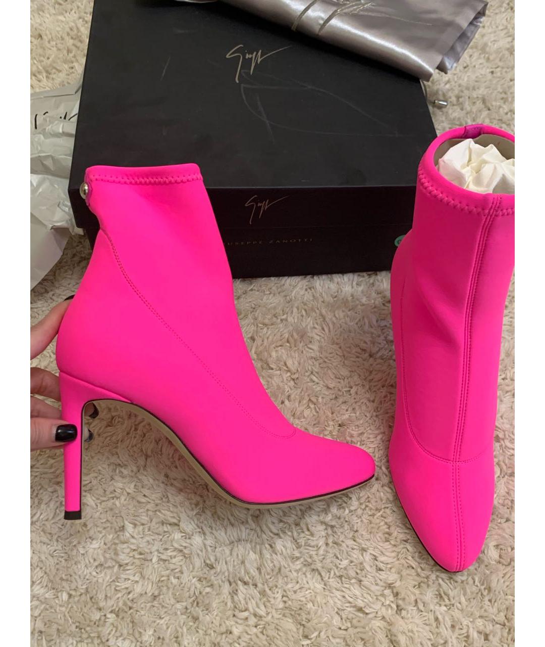 GIUSEPPE ZANOTTI DESIGN Фуксия ботильоны, фото 7