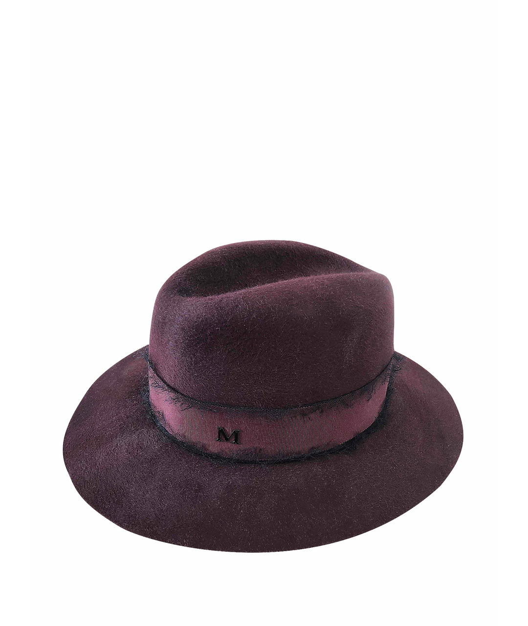MAISON MICHEL Бордовая шерстяная шляпа, фото 1