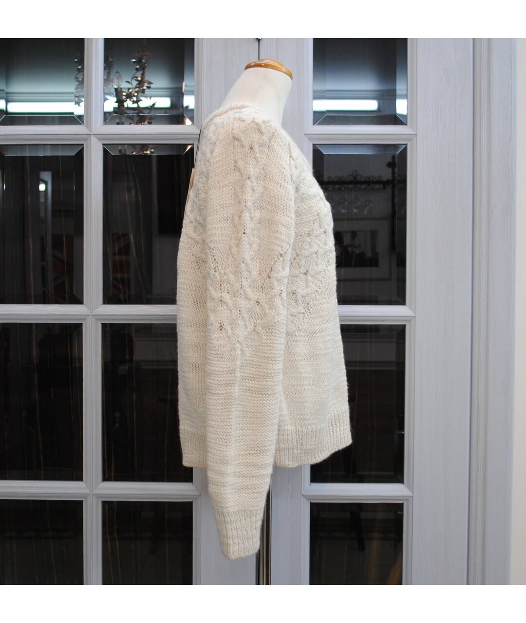 IRO Белый шерстяной джемпер / свитер, фото 3
