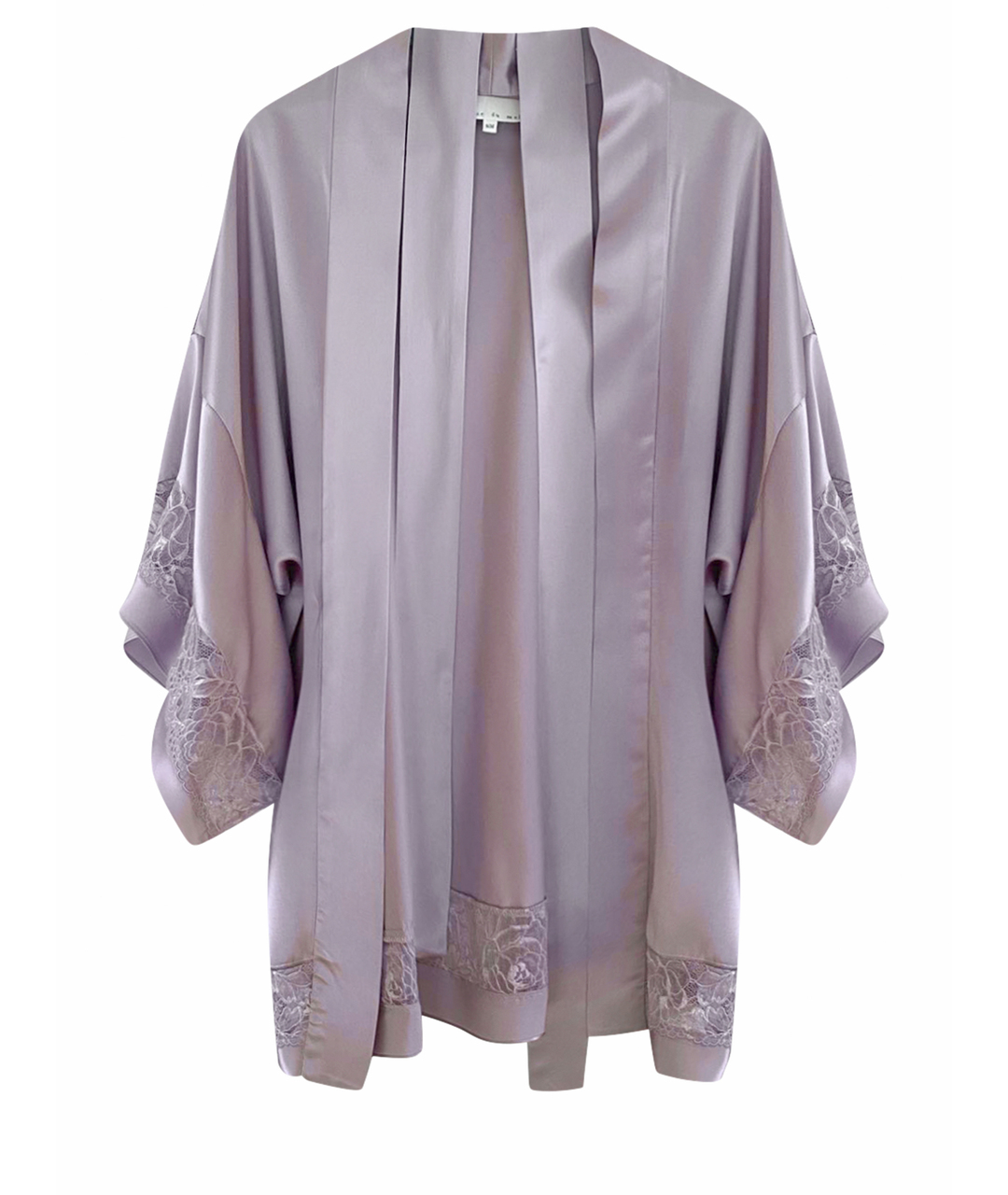 FLEUR DU MAL Фиолетовая шелковая пижама, фото 1