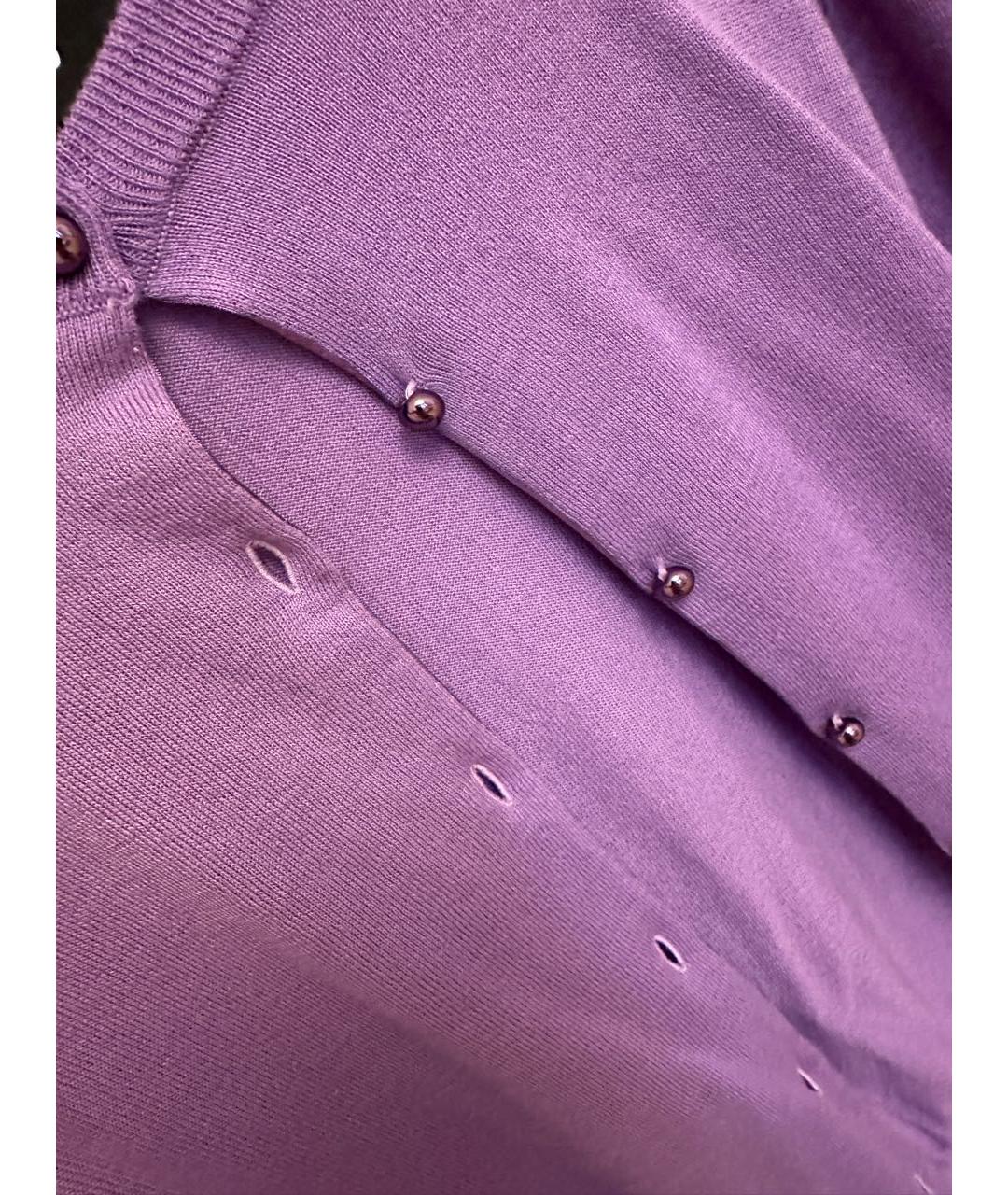 BOUTIQUE MOSCHINO Фиолетовый шерстяной жакет/пиджак, фото 4
