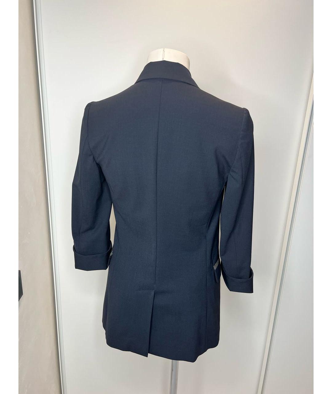 BRUNELLO CUCINELLI Темно-синий костюм с брюками, фото 3