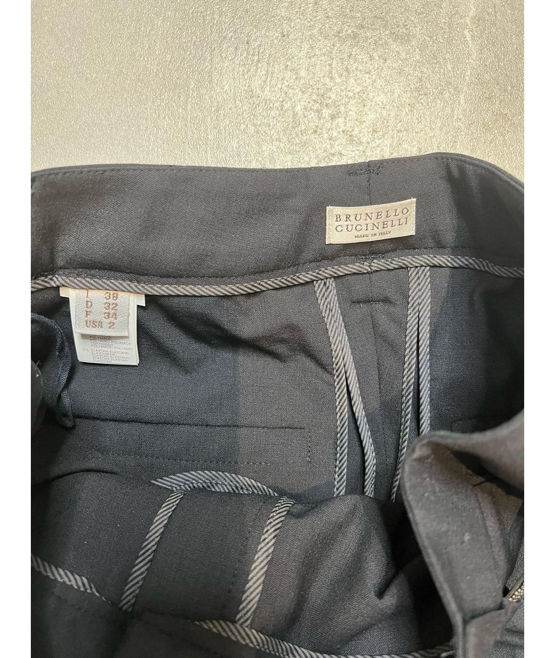 BRUNELLO CUCINELLI Темно-синий костюм с брюками, фото 8