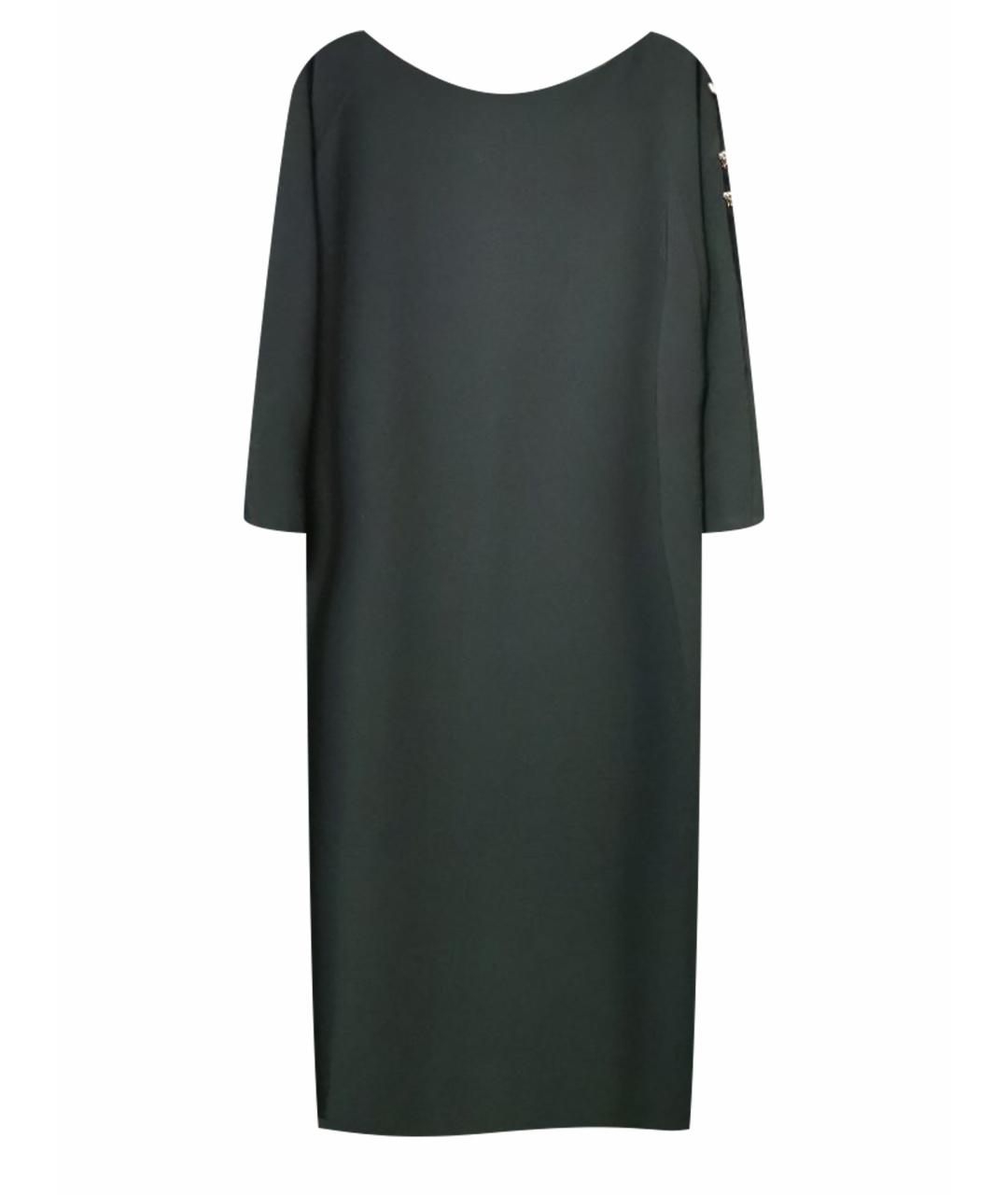 MARINA RINALDI Черное креповое коктейльное платье, фото 1