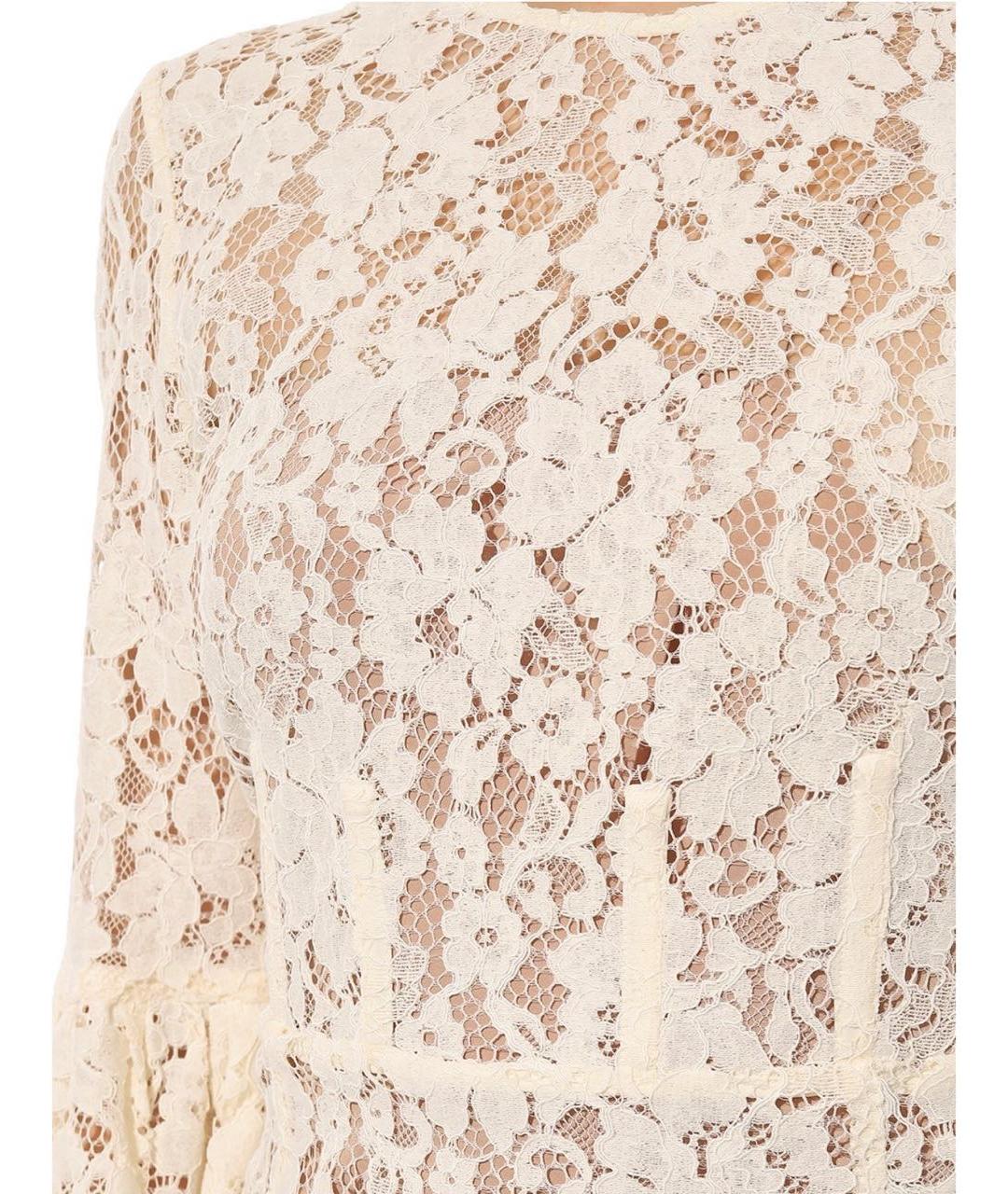 SELF-PORTRAIT Белое хлопковое платье, фото 3